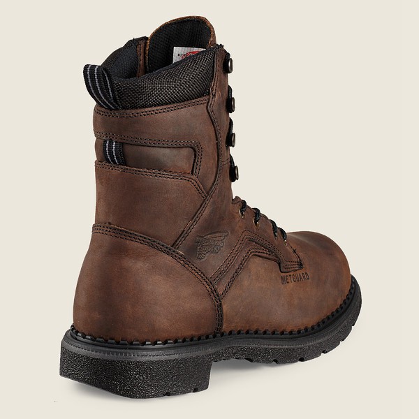 Red Wing Safety Bot Erkek - Supersole® - 8-Inch Waterproof Toe Metguard - Kahverengi - 83FBRMJHK